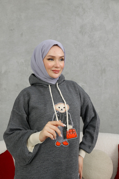 NEW DAĞ Ayıcık kapşonlu Elbise