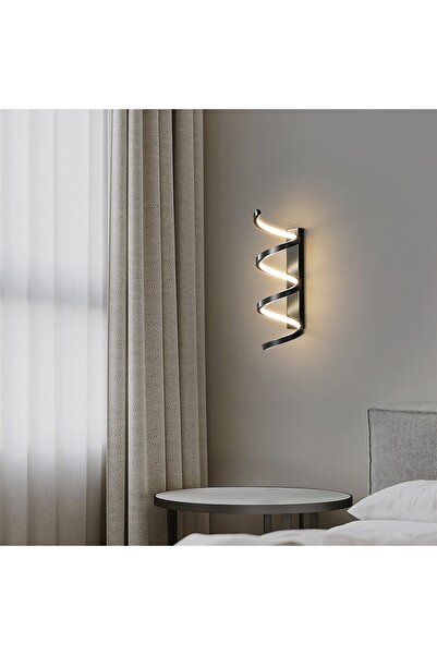 MİNEL DEKOR LED LIGHTING Sipral Wall Lamp Model 30 cm White