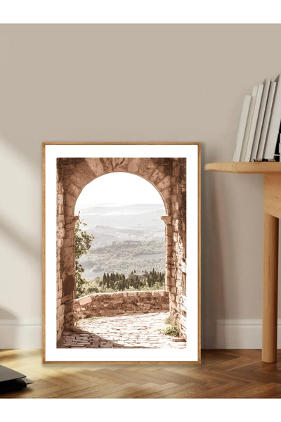 Tuba Decor Tablo dintr-o singură bucată cu rame din lemn pentru sufragerie, sufragerie, bucătărie