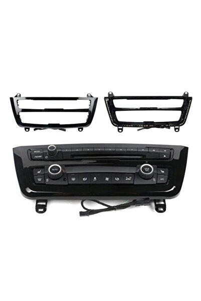 INGENIO Ornamente consolă centrală negre lucioase cu LED-uri portocalii/albas...