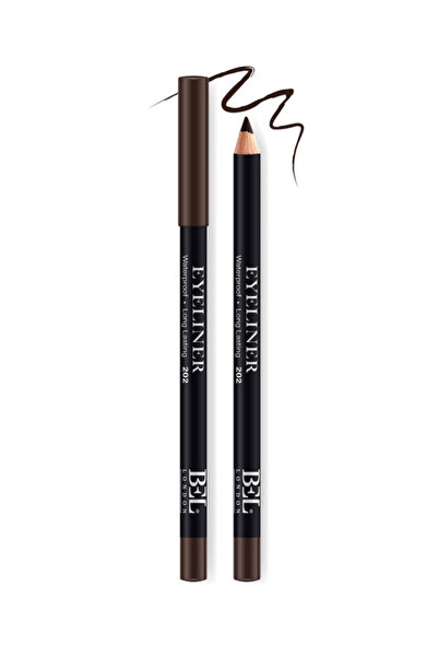 Bel London , BEL London, Hydrogenated Vegetable Oil, Waterproof, Contour, Gel Pencil Eyeliner, 202,