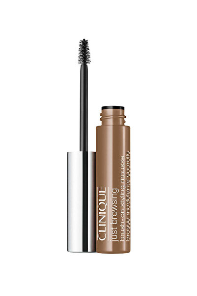 Clinique , Just Browsing Brush, Waterproof, Fix, Eyebrow Gel, 02, Light Brown, 10 ml *Tester