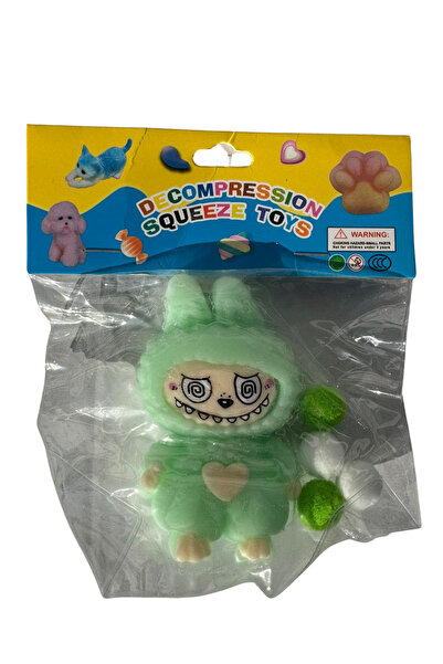 yumurcakstore karakter lbubu figürlü taba sukuşi squishy stres oyuncağı yumuş...