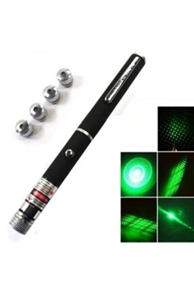 DİGİFULL 5 Başlıklı Yeşil Lazer Pointer Pilli 8 Km Etkili (5 Başlıklı) 58433