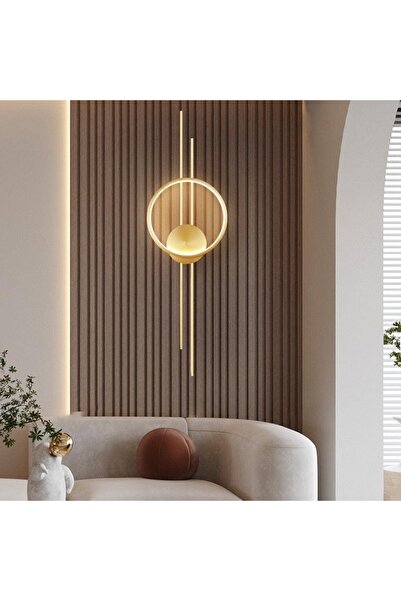 MİNEL DEKOR LED LIGHTING Aplik luna model 70 cm beyaz