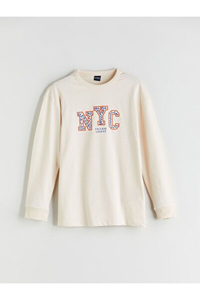 LC Waikiki Μπλουζάκι LCW ECO Crew με στάμπα για αγόρια