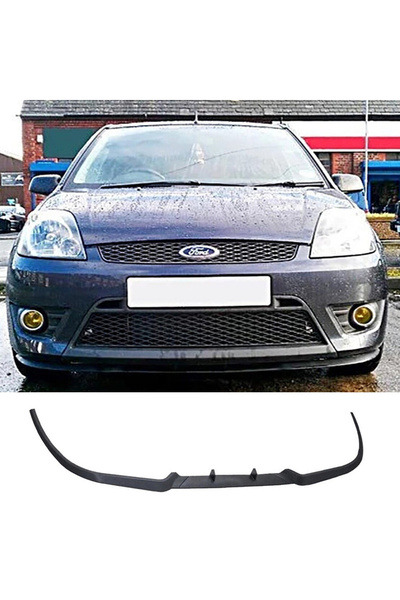 Sheyzen Ford Fiesta Mk5 Ön Lip Cupra R Lip Mat Siyah Ön Tampon Lip 2001 - 2008