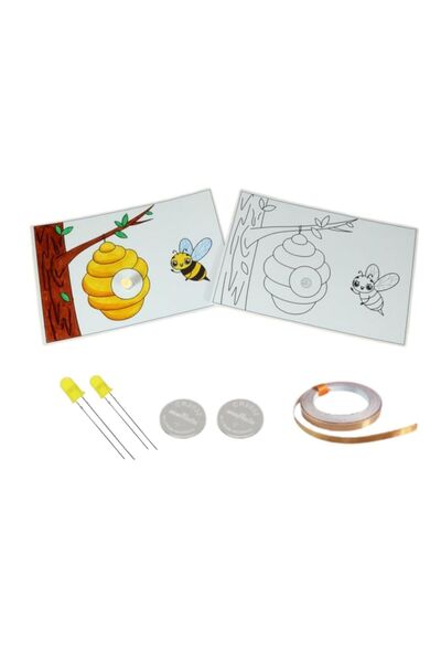 Fapatech Hayvan Dostları Bal Arısı Kağıt Devre Kiti  Uyumlu Fen Deneyi , Bakı...