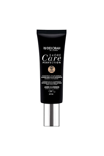 Deborah , 24 Ore Care Perfection, Hydrating, Liquid Foundation, 03, Sand, SPF 20, 30 ml