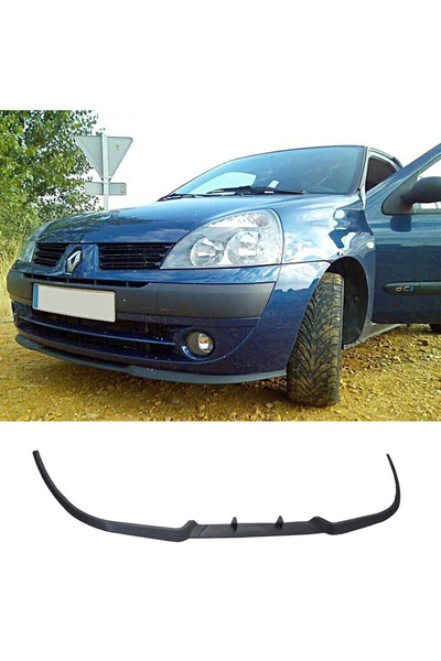 Sheyzen Renault Clio Mk2 Ön Lip Cupra R Lip Mat Siyah Ön Tampon Lip 1998 - 2004