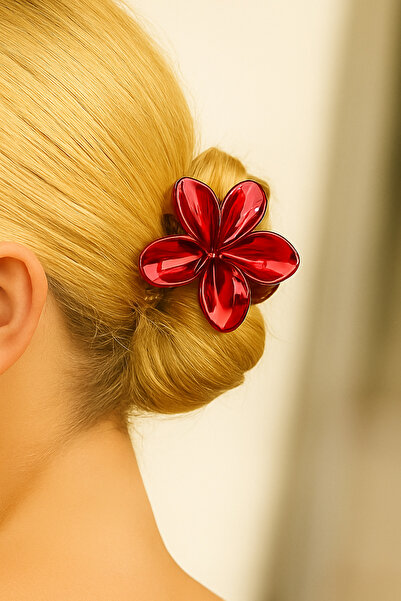 cityvision Metallic Pomegranate Flower Color Lotus Hairpin 8 cm – Stylish and Durable