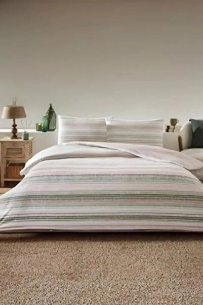 Özdilek Sage Line Nev Single Duvet Cover Set - Powder