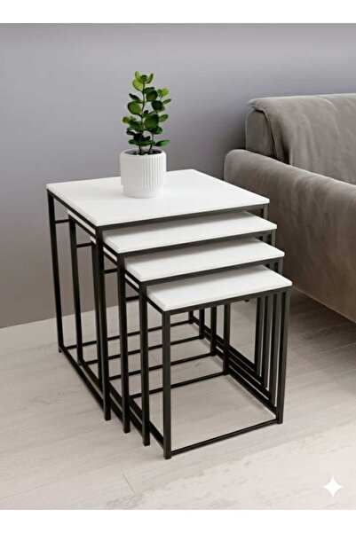 Nokta Sehpa Home CANFEZA 4LÜ ZİGON SEHPA