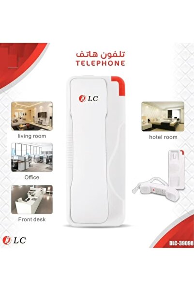 DLC DLC DLC-39098 Desktop and Wall Mount Corded Telephone, White