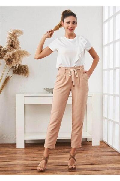 Relax Mode Women's Linen Trousers - 26017