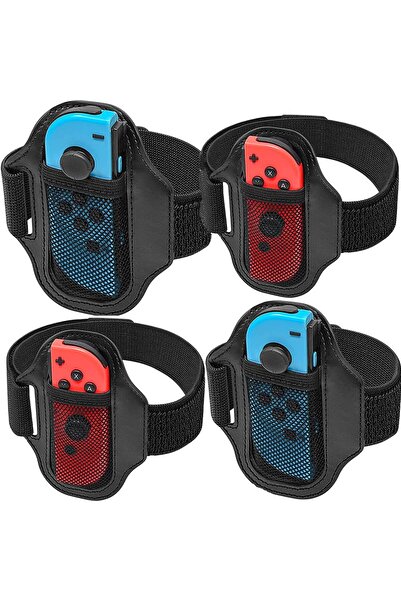 007 حزام الساق لجهاز Nintendo Switch Sports (عبوة من 4 قطع) - أزرق TGD، أشرطة...