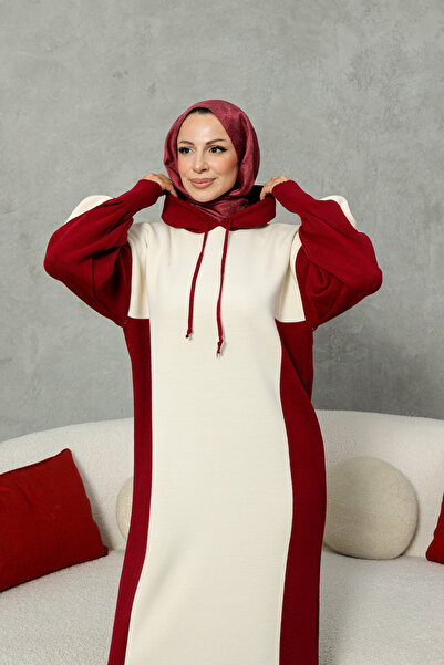 NEW DAĞ Rochie colorată cu glugă