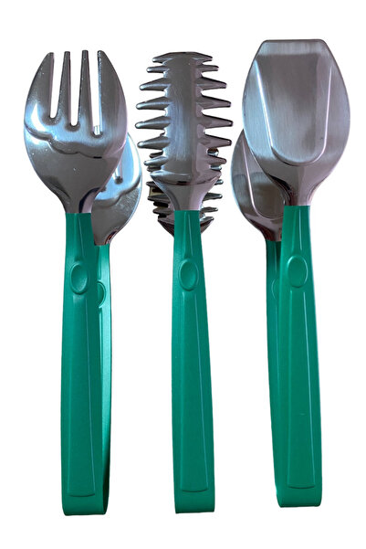 Atlas Mutfak مجموعة ملقط المعكرونة والسلطة والكعك الفاخرة المكونة من 3 قطع من...