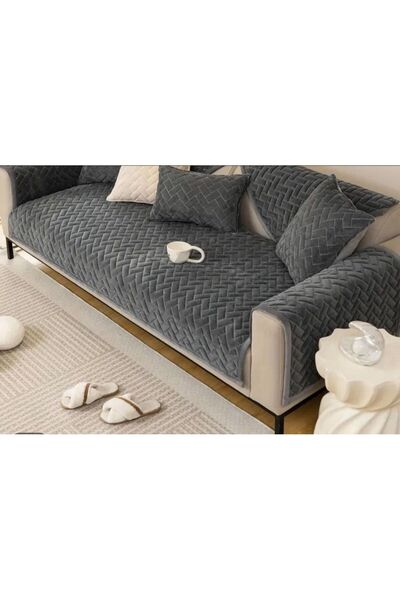 Keremhome “Premium Kapitone Kadife Kanepe Takımı – Modern 4 Parça Set