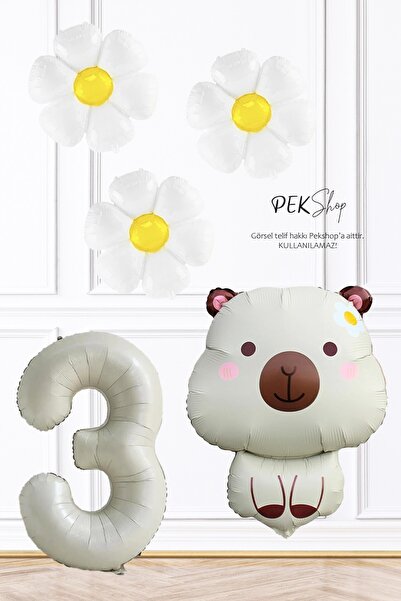 PEKSHOP Σετ μπαλονιών γενεθλίων με θέμα την καπιμπάρα και μπαλόνια μαργαρίτας...