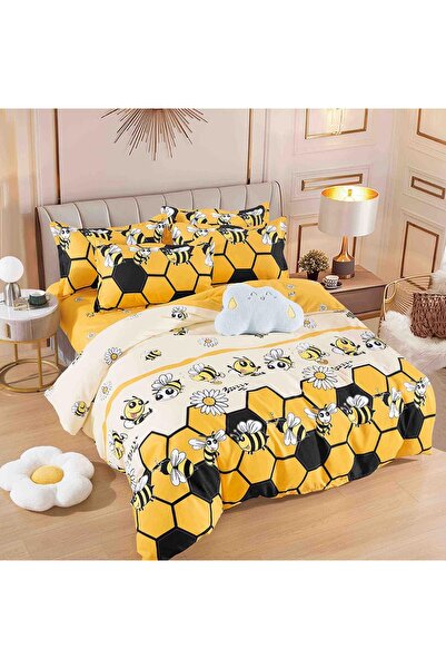 OEM Double Bed Linen, Fitted Sheet, Finet Fabric, 6 Pieces