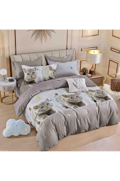 OEM Double Bed Linen, Fitted Sheet, Finet Fabric, 6 Pieces