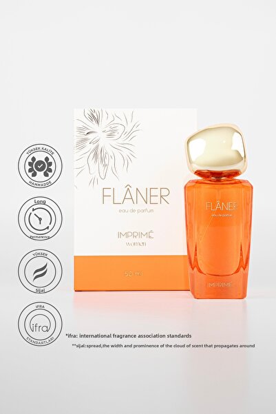 Imprime Flâner Edp Women's Perfume 50ml - Oriental, Floral, Citrus, Lavender, Saffron, Sage, Amber, Cedar