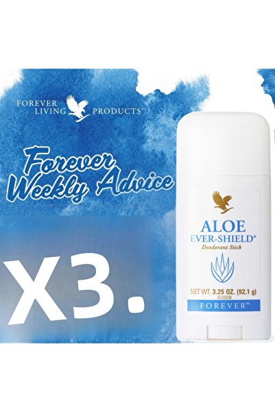 Forever Living Forever Aloe Ever-Shield Deodorant Rolon Underarm 3 Pieces