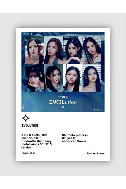 fırsatlar diyarı EVOLUTION <> Poster de perete K-pop - Decor de perete - Hârtie groasă - Fără cadru