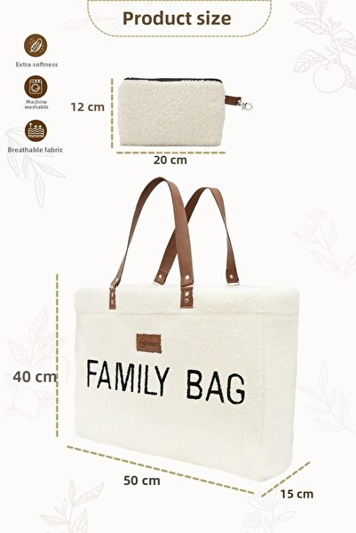 mordesign XL Large Size Family Bag for Mother and Baby - Morteddy Series with Wallet Gift