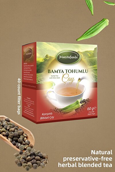 Mecitefendi Okra Seeded Tea (Summered Bags of 40)