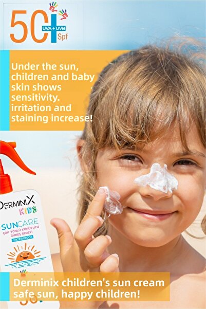 Derminix Kids Waterproof Children's Sunscreen SPF50 UVA+UVB 200ml