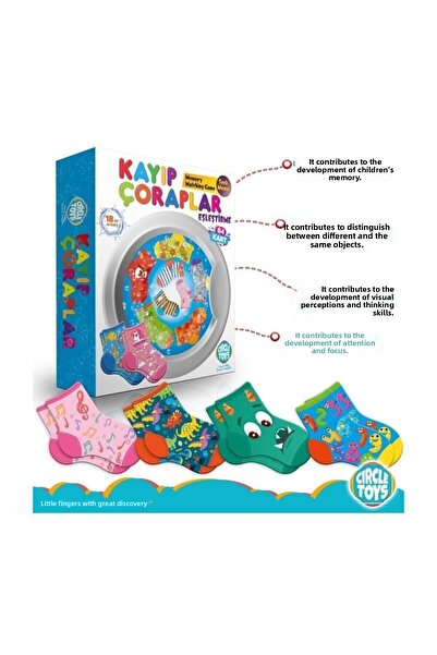 Circle Toys Lost Socks Matching Cards Game