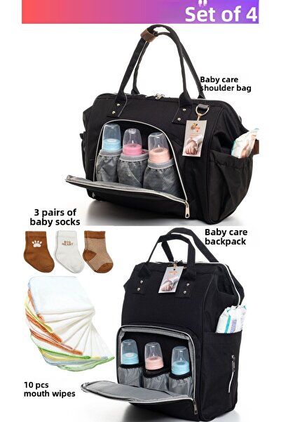sahra bebek مجموعة كبيرة لولادة الطفل (حقيبة كتف للعناية بالطفل، حقيبة ظهر، 1...