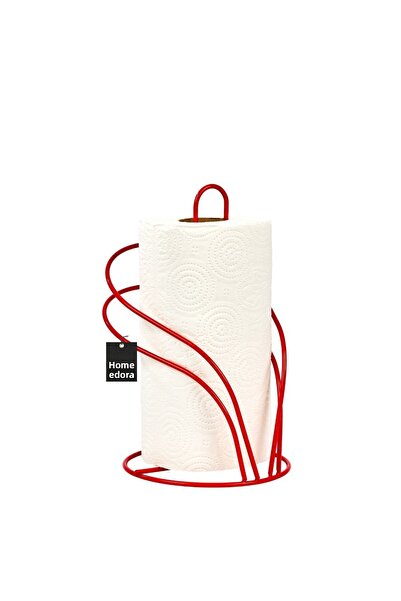 Edora Home Red Swan Paper Roll Towel Holder, Napkin Holder Kitchen Bathroom Children's Room Accessory - Metal Stainless