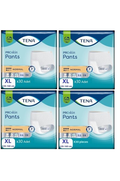 TENA سروال بروسكين عادي ماص مقاس كبير جدًا (XL) 5.5 قطرة 120-160 سم 120 قطعة