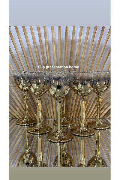 Bohemia طقم كأس جولد لوكس 6 أشخاص