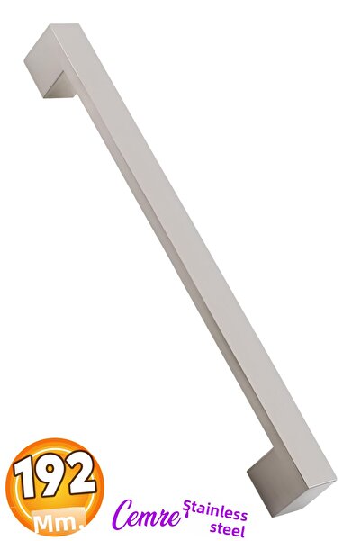 Badem10 Cemre 192 MM - 19,2 CM Sertar pentru mobilier din metal inox, dulapuri de bucătărie și mânere pentru uși