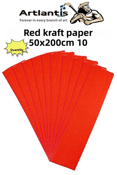 Artlantis Colorful Krapon Paper 50X200 cm 10 Pieces Colorful Grapon Paper for...