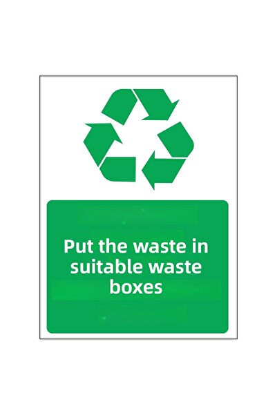 Lucena قم بوضع النفايات المعدنية في صناديق النفايات المناسبة مقاس 15 سم × 20 ...