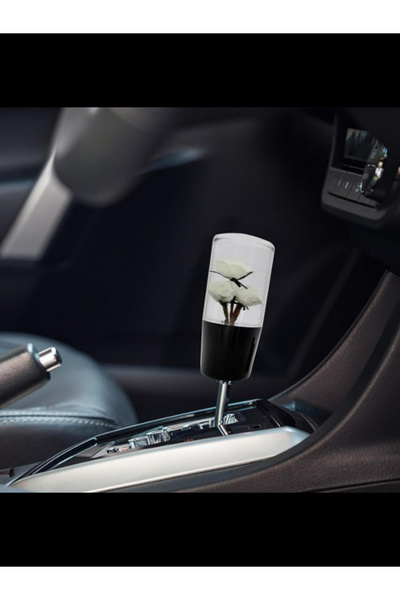 AUTO LUXURY Tofaş Dolmuş Minivan Pickup Truck Gear Shift Knob Transparent Blue with Rose 1 Piece