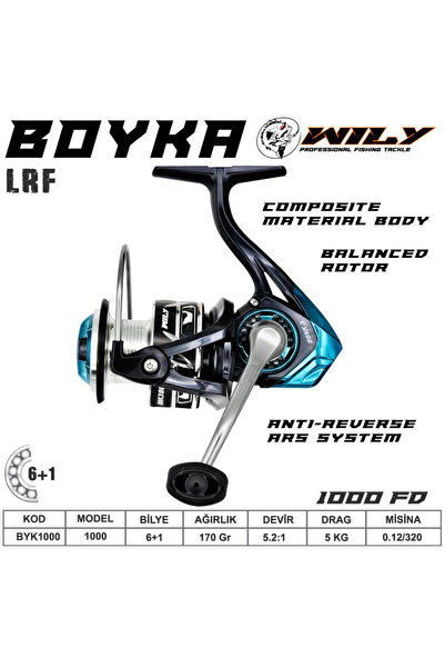 Wily ماكينة صيد السمك بويكا 1000 6+1 بي بي