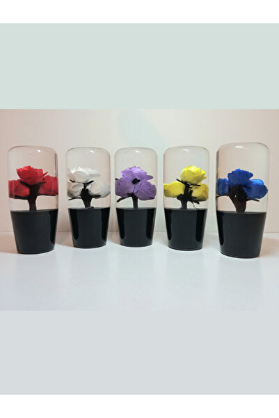 AUTO LUXURY Tofaş Dolmuş Minivan Pickup Truck Gear Knob Transparent with Purple Roses 1 Piece