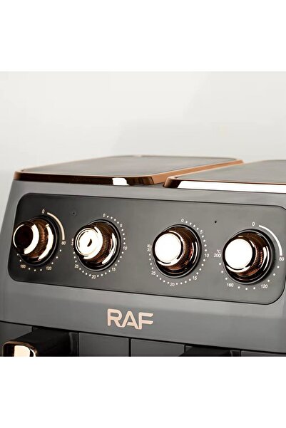 raf Digital Deep Fryer 8L - 2800W, 2 Compartments, Oil-Free Cooking R5236