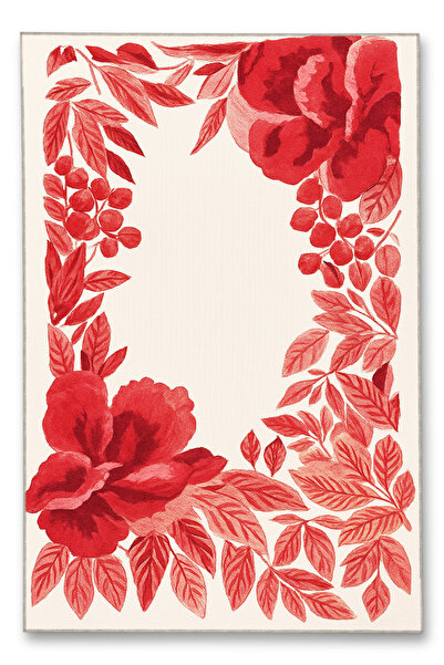 Rugs Modern Halı MOSSO Υφαντό Χαλί με Λουλουδάτο Σχέδιο Vintage Διακοσμητικό ...