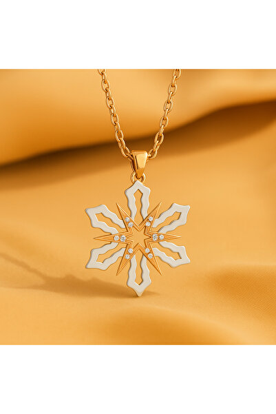 Ariş Pırlanta Kar Tanesi Kolye