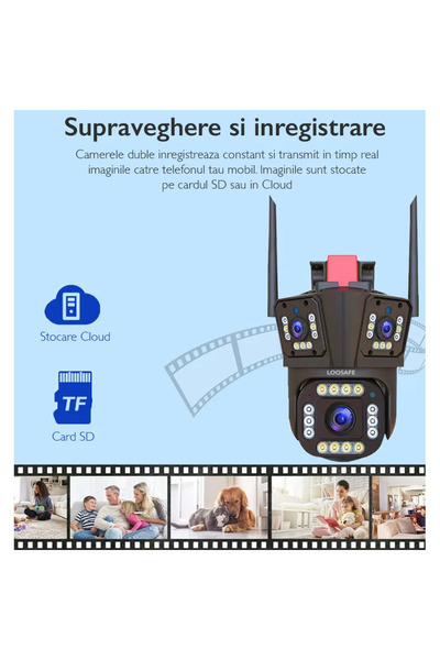 hoffmans Surveillance Camera 3 Lenses, 8MP, Ultra HD, WiFi, Sensor and Powerful 10X Zoom