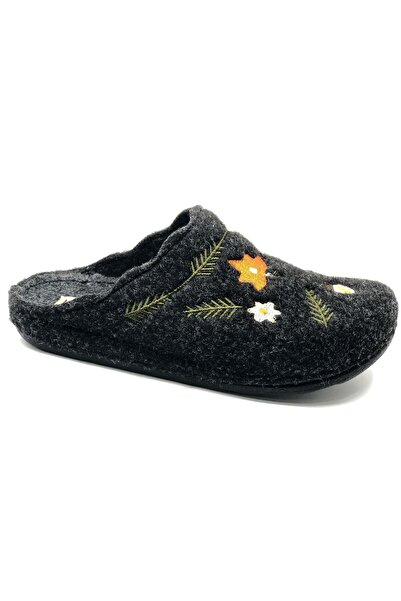 Kocamanlar Ayakkabı Bento K-9561 Home Slippers Orthopedic Women's Slippers Black