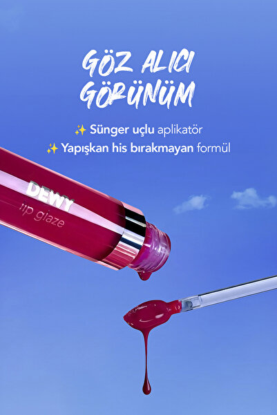 Flormar Dewy Lip Glaze Nemlendirici Etkili Yarı Transparan Dudak Parlatıcısı - 004 UNDRESSED