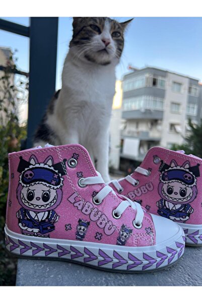 Scarpe Magiche Labubu Pembe Kız Çocuk Ayakkbısı (31-35 numara arası IŞIKSIZDIR )
